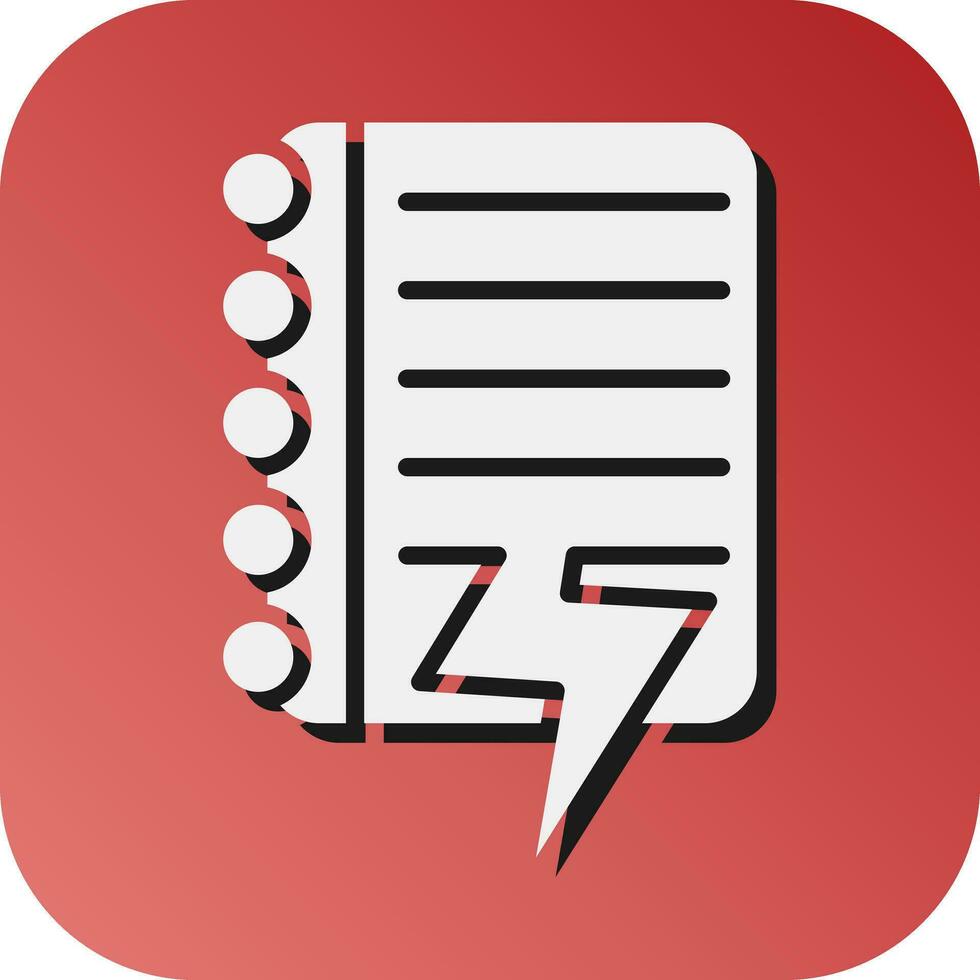 Data Leak Vector Glyph Gradient Background Icon For Personal And Commercial Use.