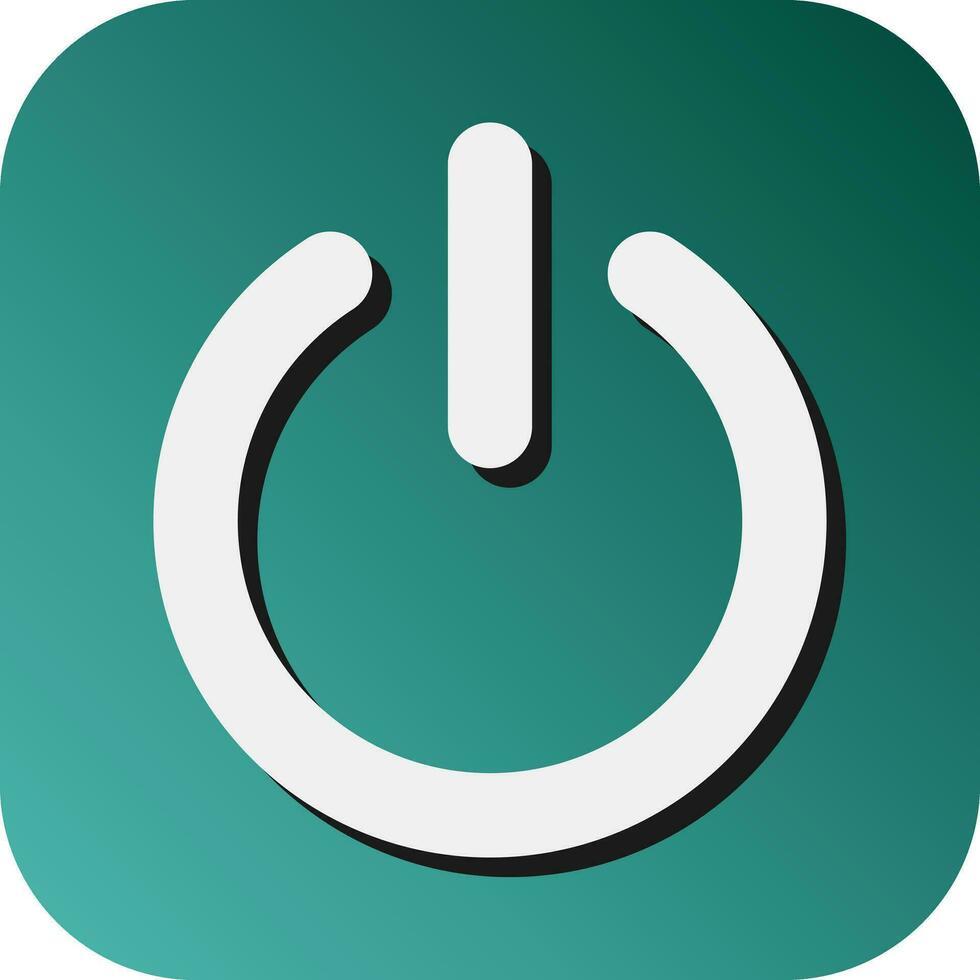 Power Vector Glyph Gradient Background Icon For Personal And Commercial Use.