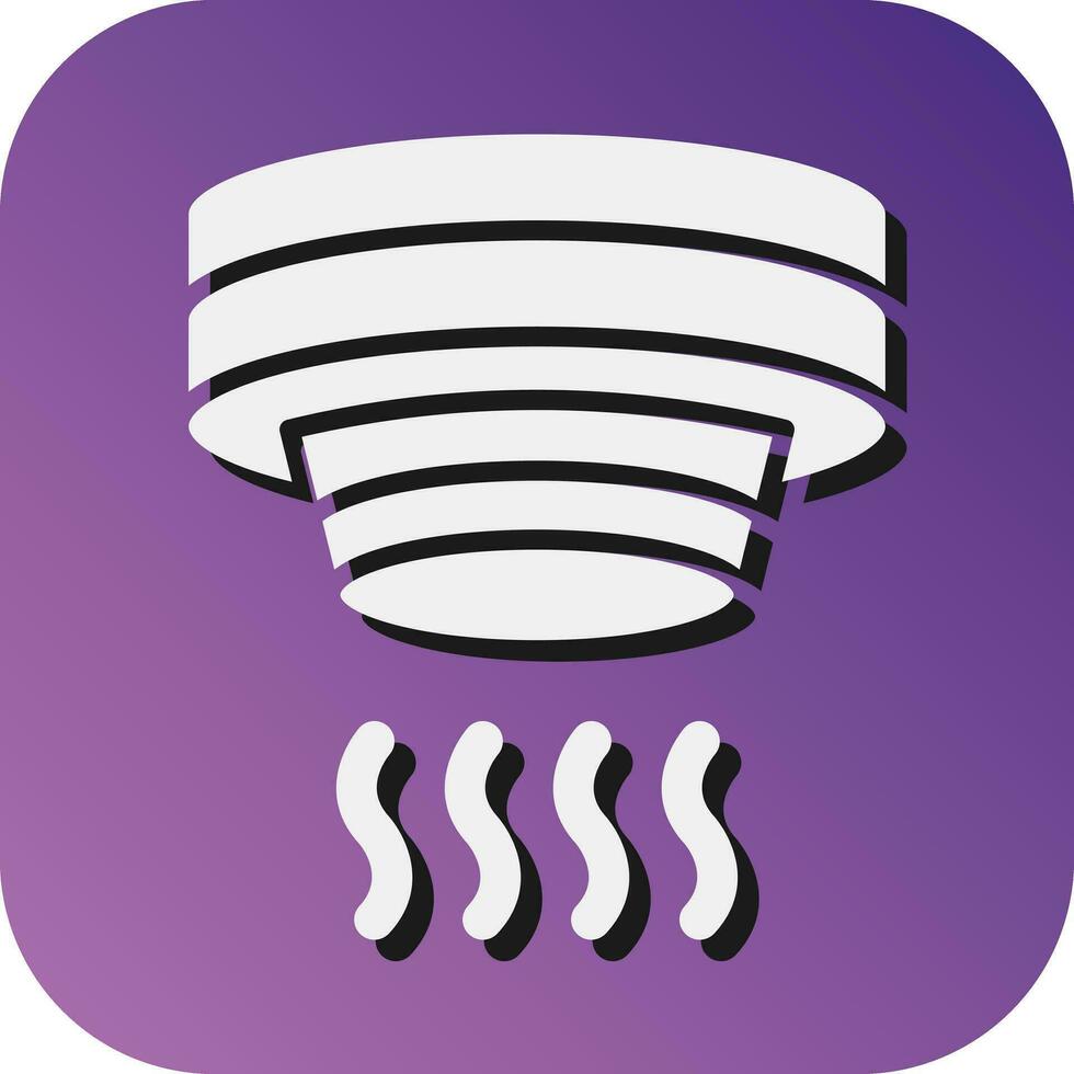 Smoke Detector Vector Glyph Gradient Background Icon For Personal And Commercial Use.