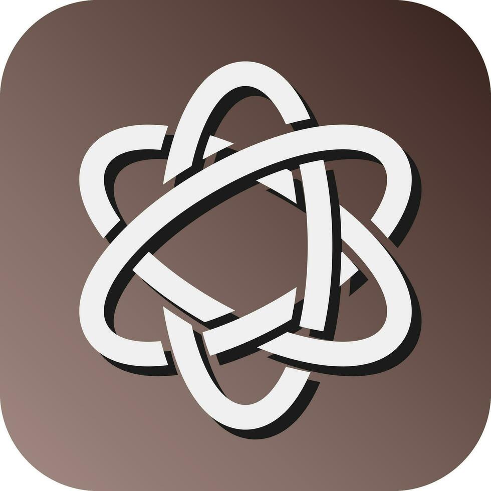 Atom Vector Glyph Gradient Background Icon For Personal And Commercial Use.