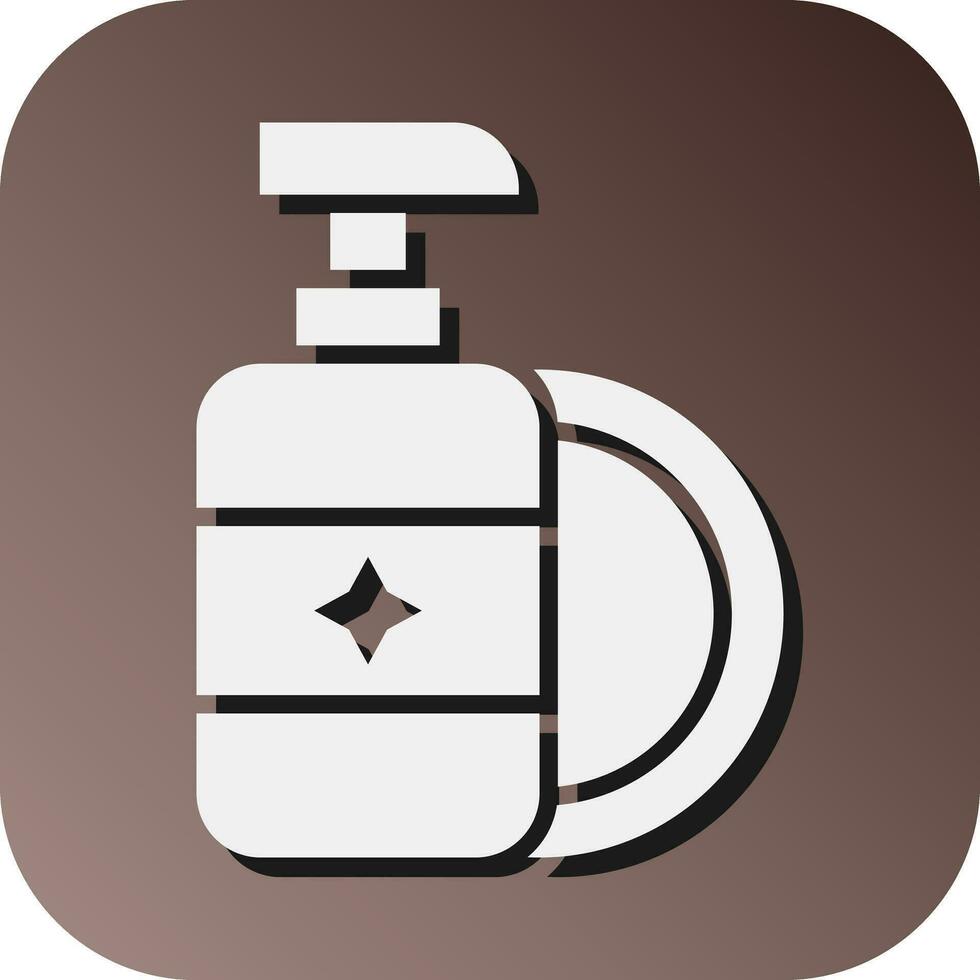 Dish Soap Vector Glyph Gradient Background Icon For Personal And Commercial Use.