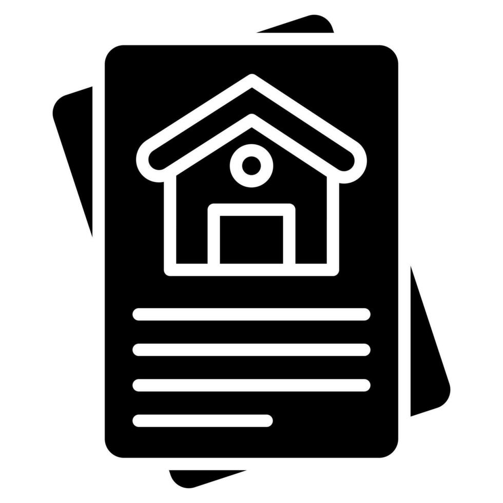 Property Reports Icon line vector illustration