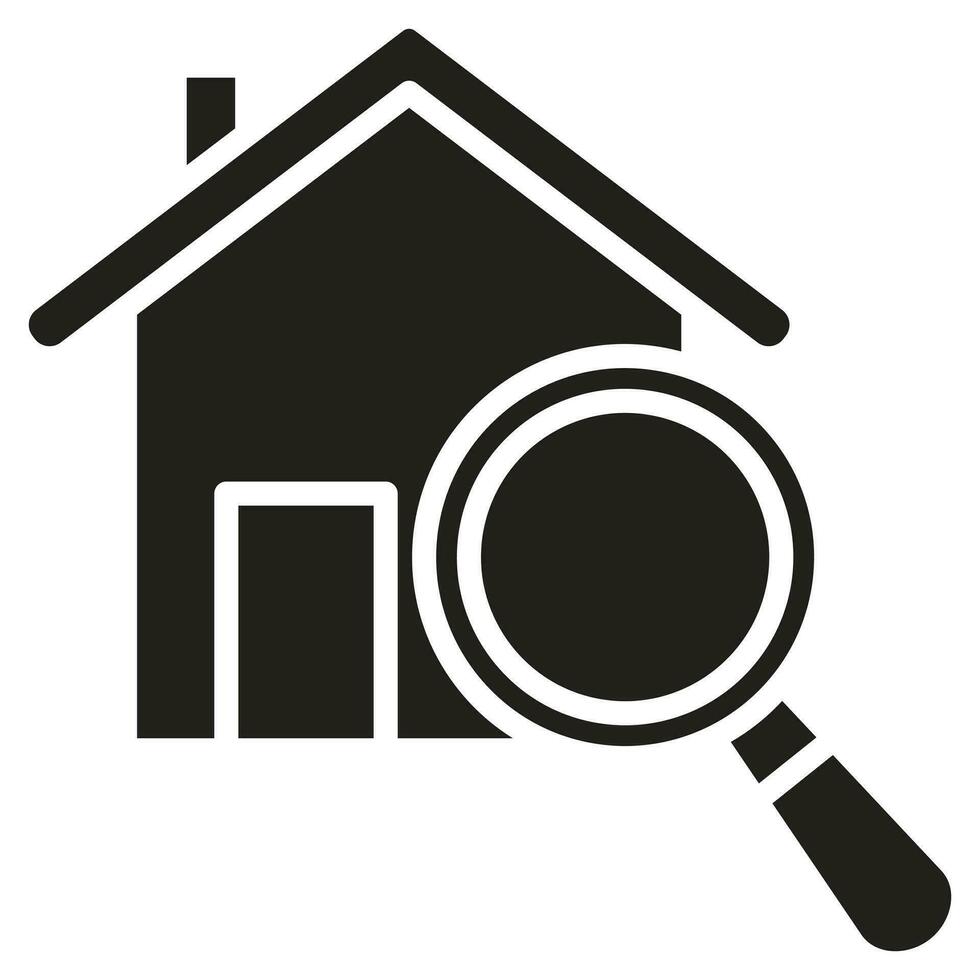 Property Inspection Icon line vector illustration
