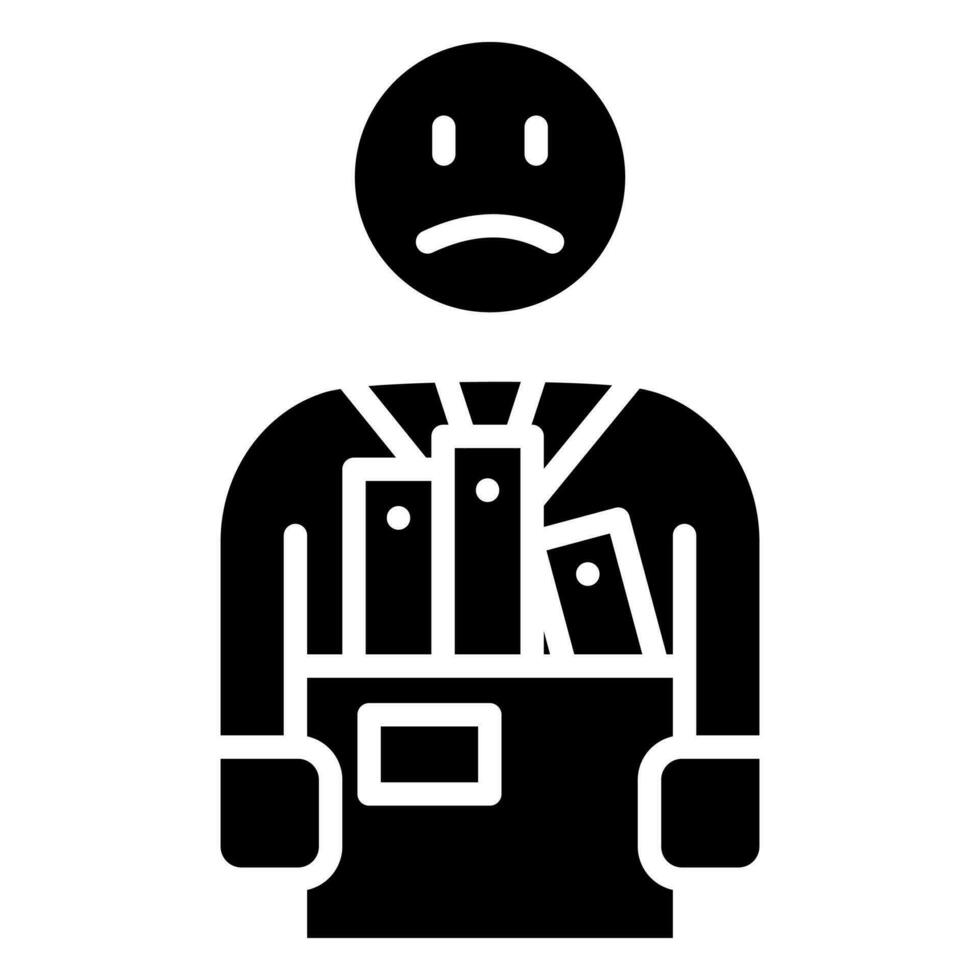 Job Loss Icon line vector illustration