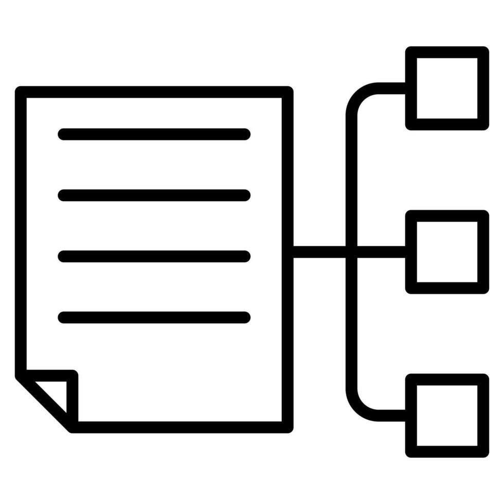 Task Prioritization Icon line vector illustration