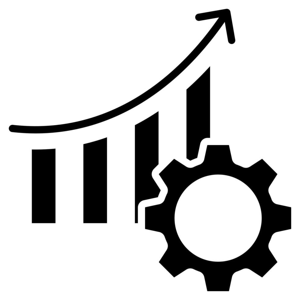 Performance Management Icon line vector illustration