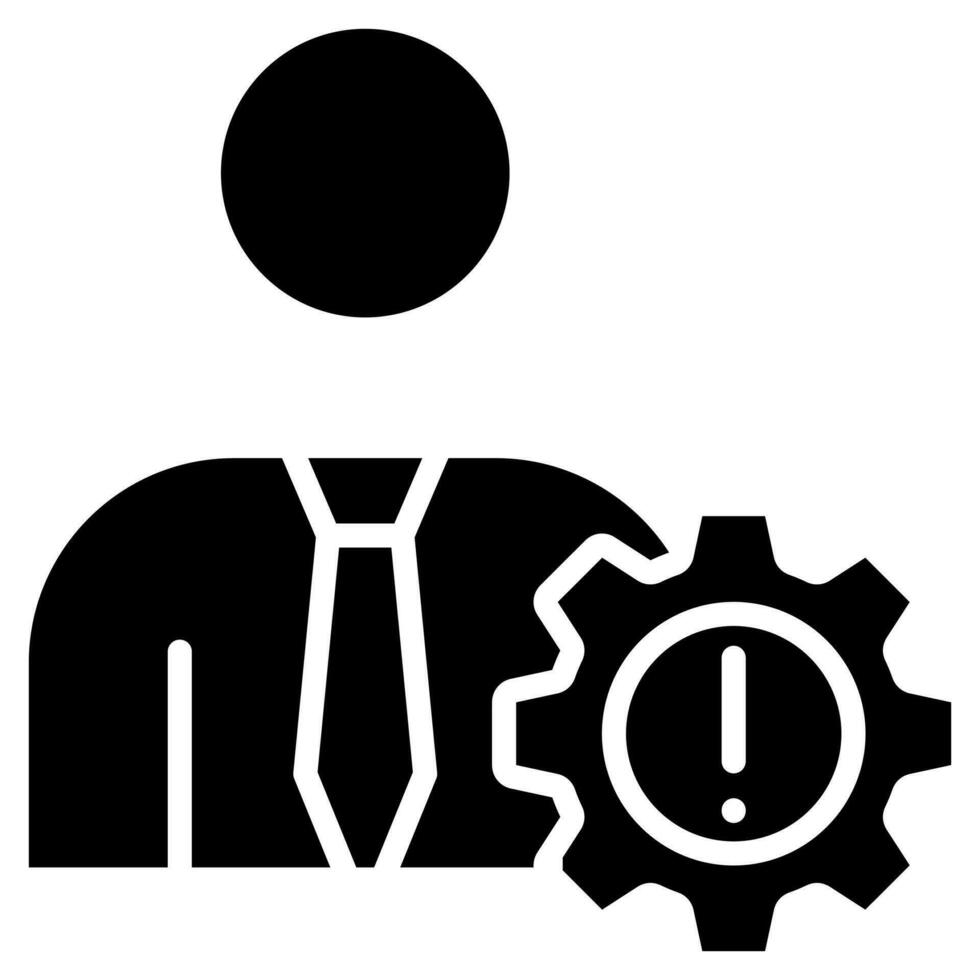 Crisis Management Icon line vector illustration