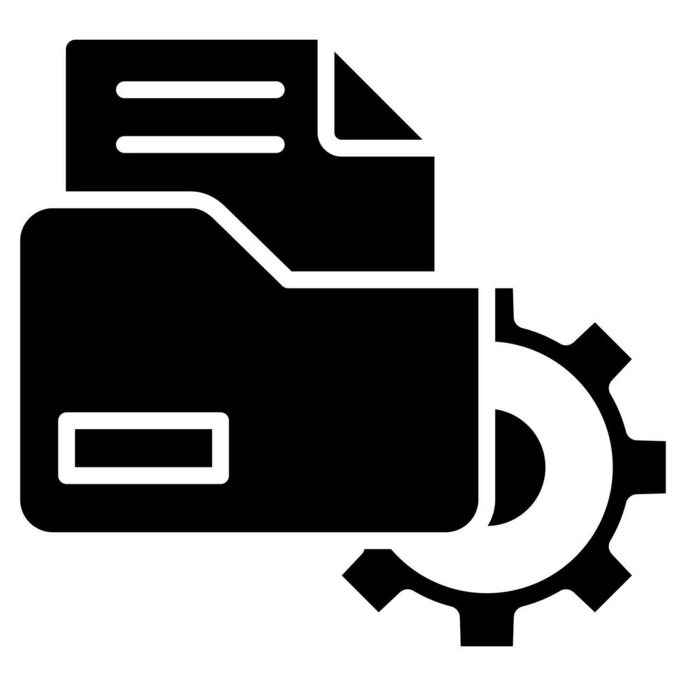 Data Organization Icon line vector illustration