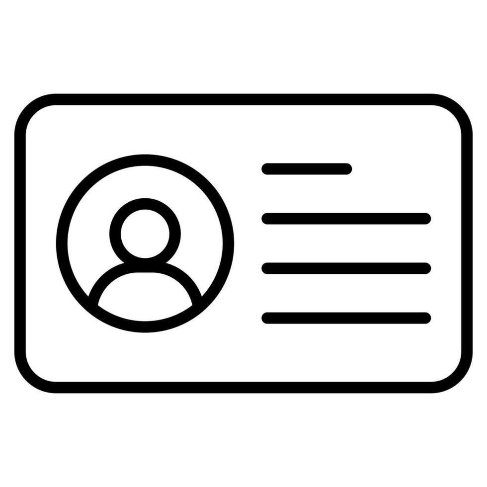 Guest Information Icon line vector illustration