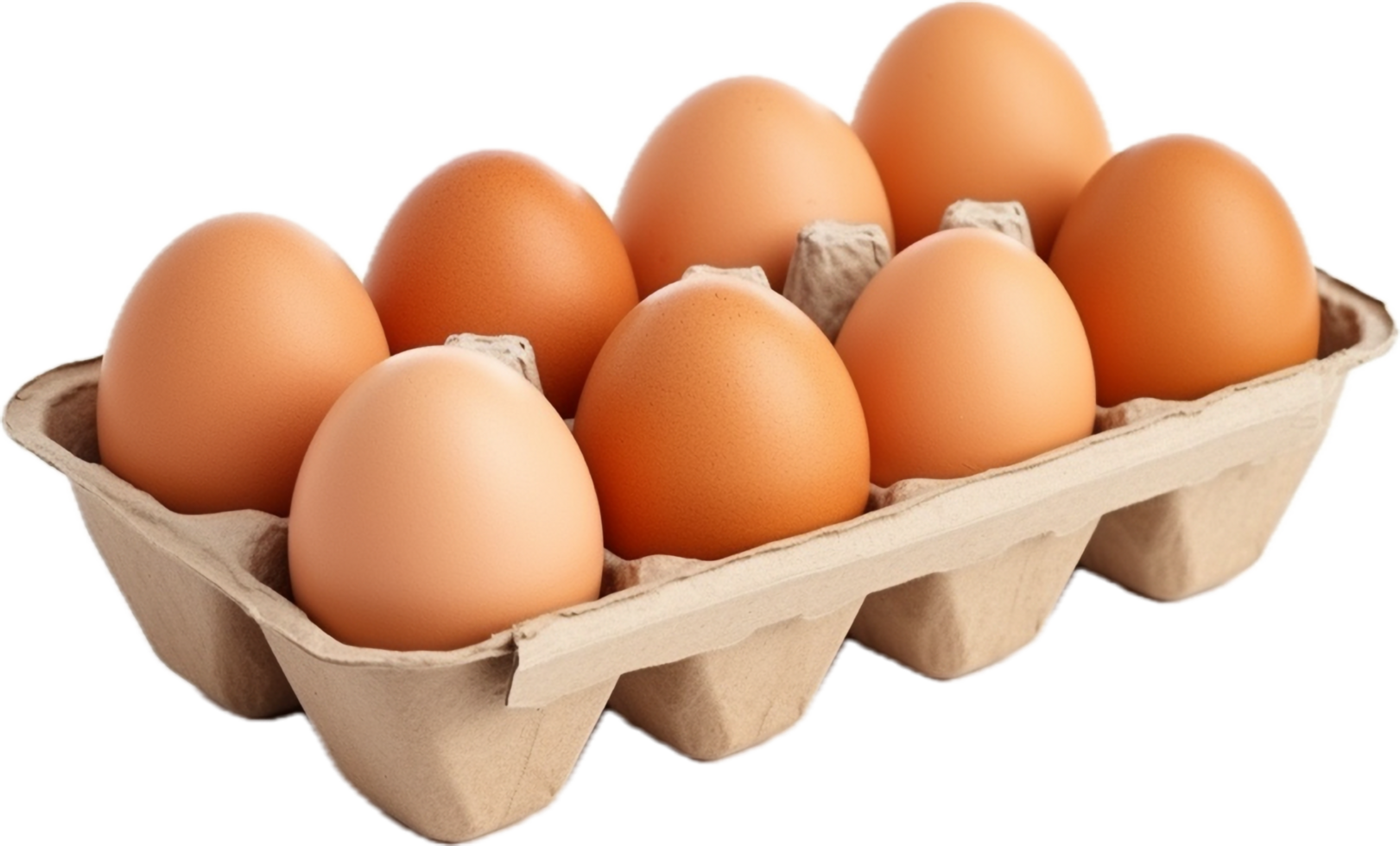 AI generated egg in carton png