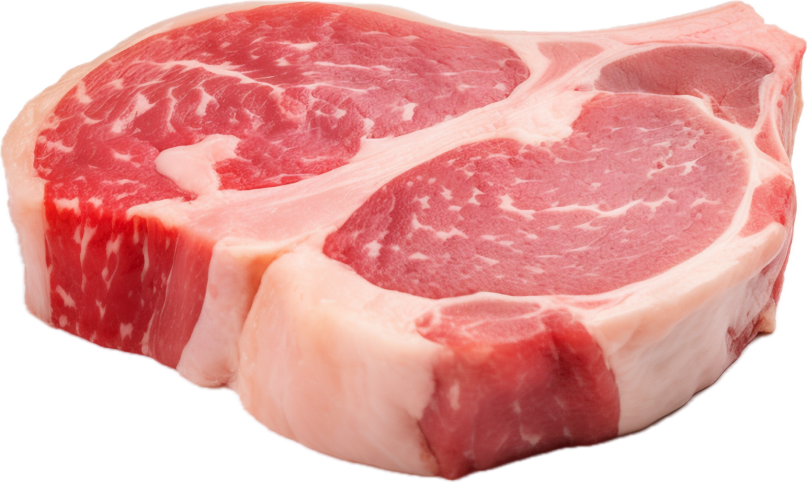 AI generated raw pork chop png