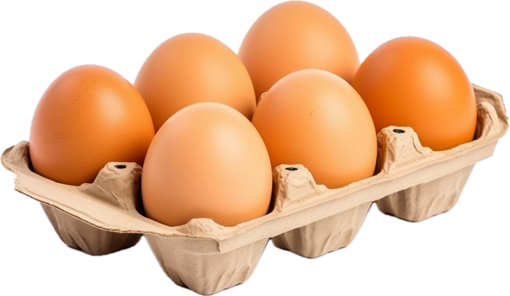AI generated egg in carton png