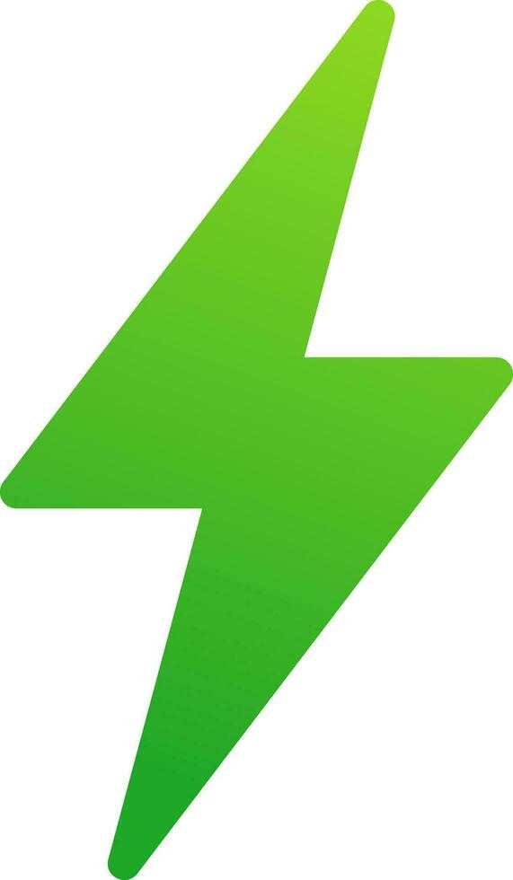 verde energía logo elemento. eléctrico renovable poder hoja icono símbolo vector