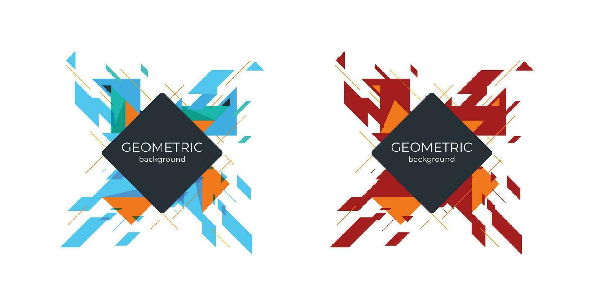 abstract colorful vector geometric isometric background