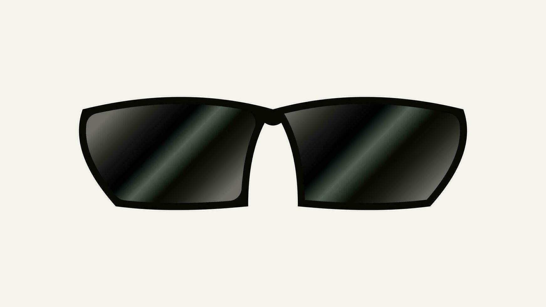 soltero negro Gafas de sol con realista degradado vector