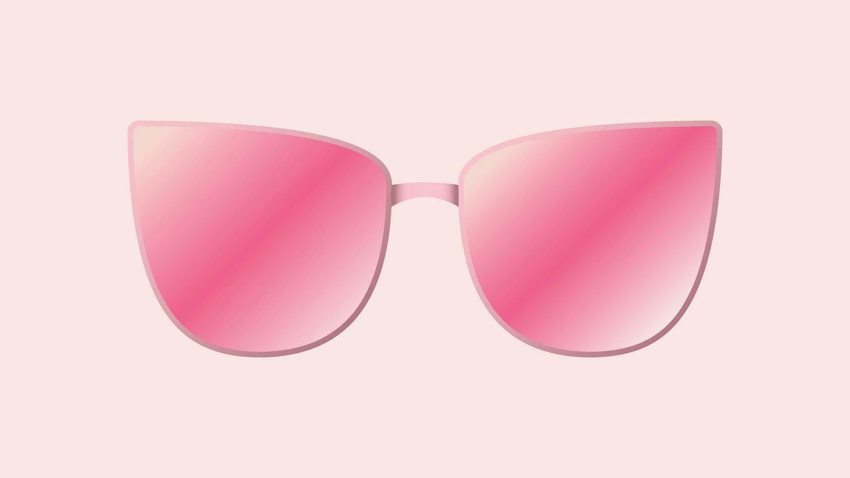 Realistic Pink Glasses Sticker 35642540 Vector Art at Vecteezy