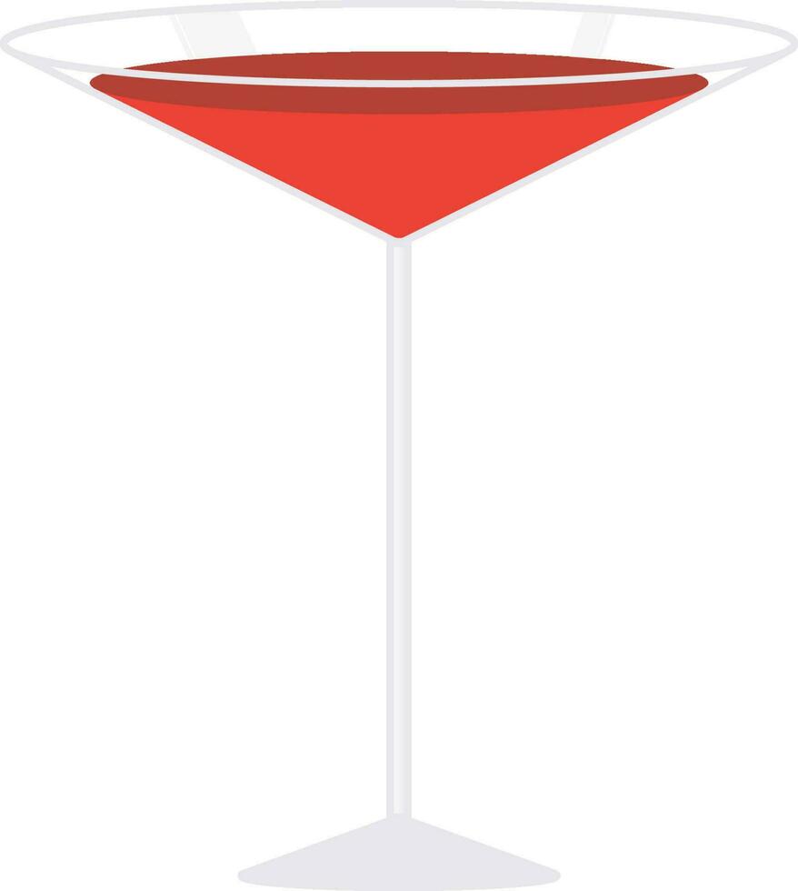 A glass of cocktail vector