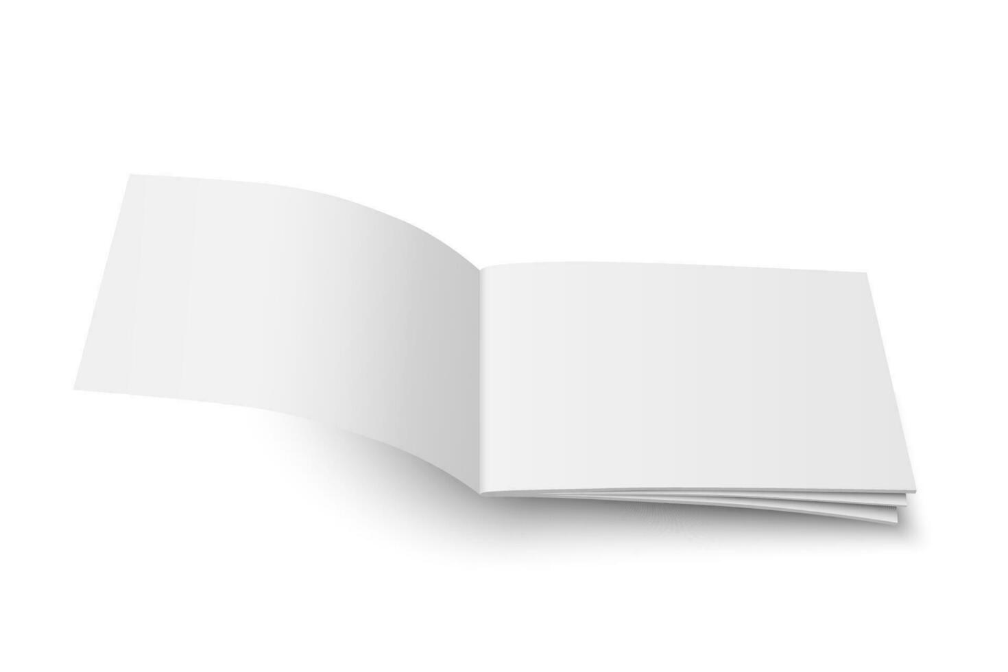 Vector mock up of magazine white blank cover