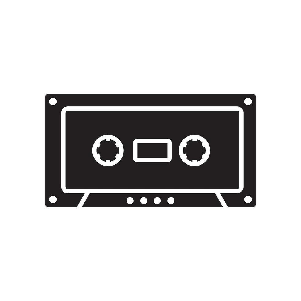 tape cassette icon vector