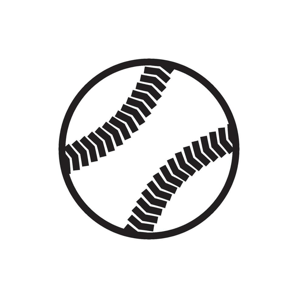 béisbol pelota icono vector