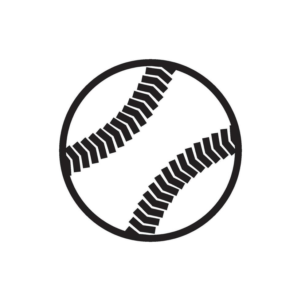 baseball ball icon vector