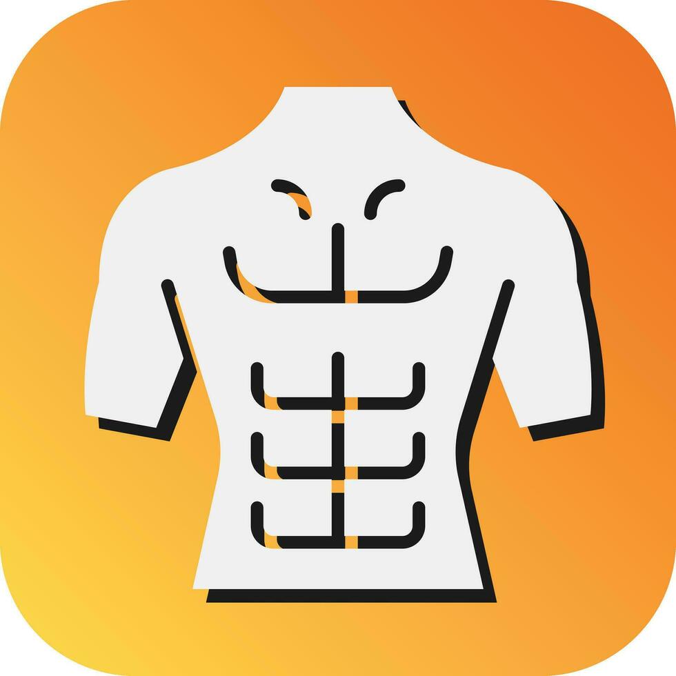 Six Pack Vector Glyph Gradient Background Icon For Personal And Commercial Use.