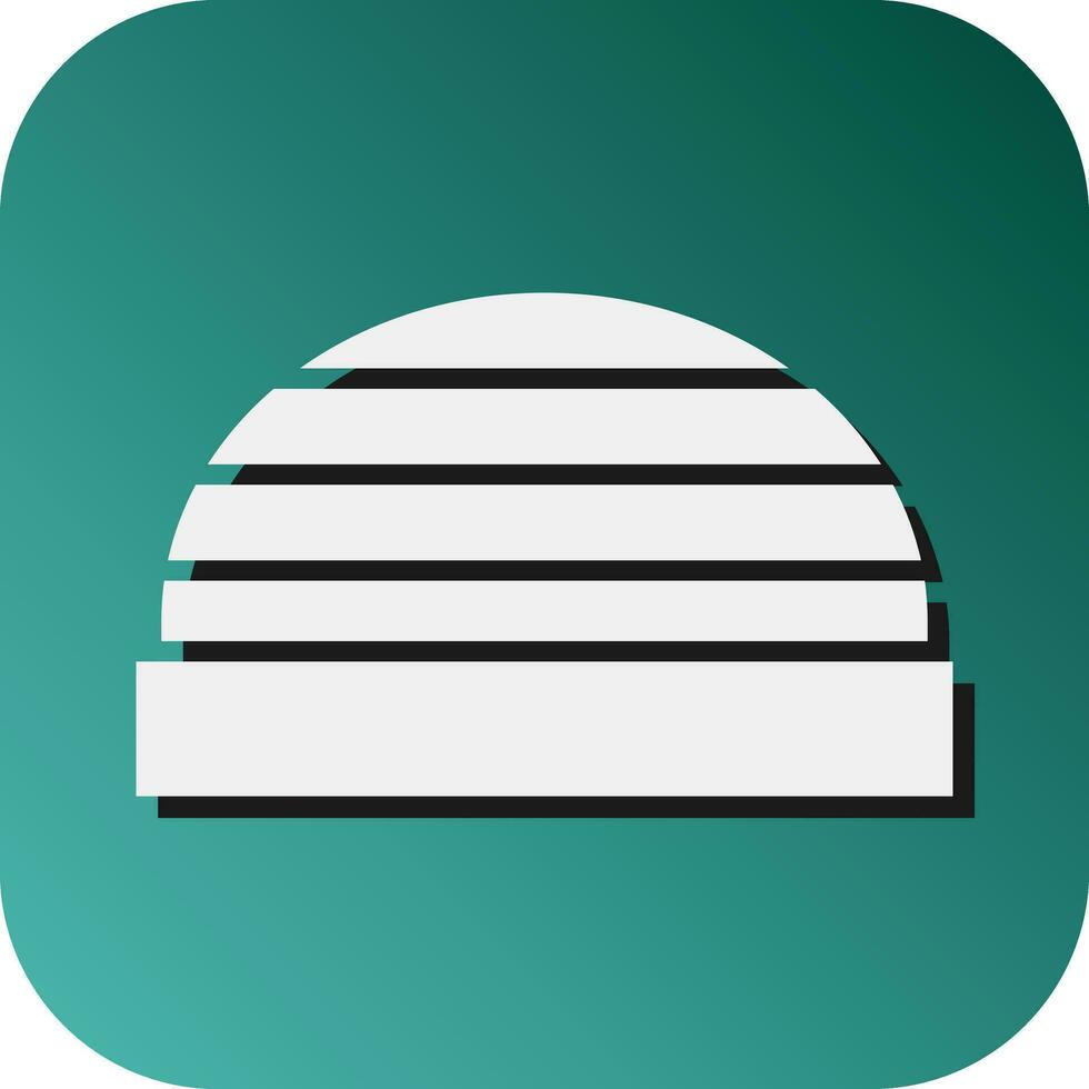 Bosu Ball Vector Glyph Gradient Background Icon For Personal And Commercial Use.