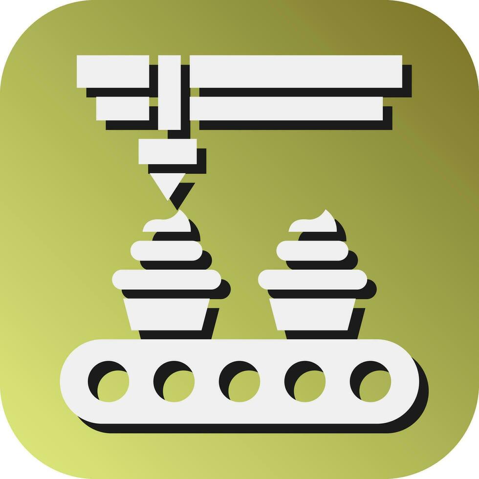 Cake Vector Glyph Gradient Background Icon For Personal And Commercial Use.