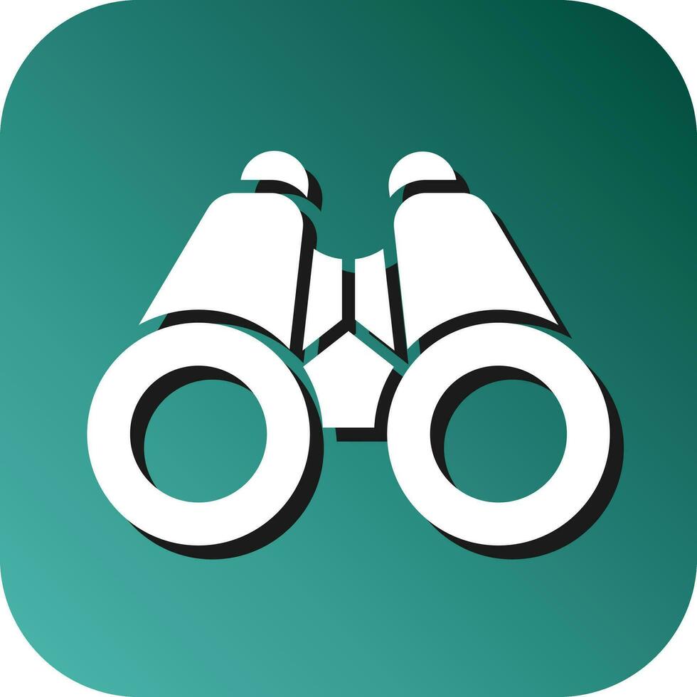 Binoculars Vector Glyph Gradient Background Icon For Personal And Commercial Use.