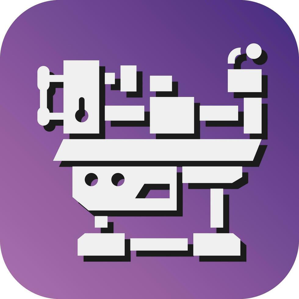 Machine Vector Glyph Gradient Background Icon For Personal And Commercial Use.