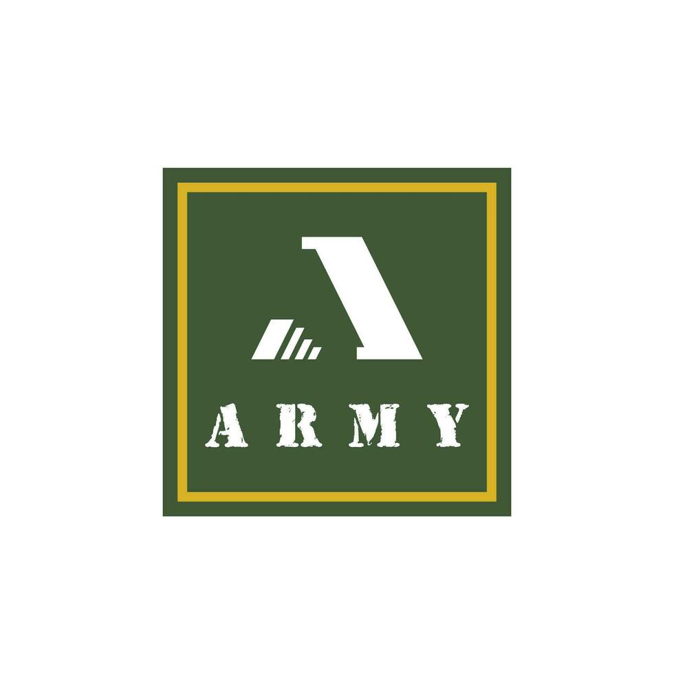 Ejército logo vector militar modelo símbolo diseño
