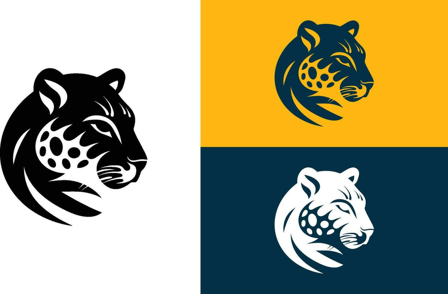 Tigre logo, leopardo logo, negocio logo vector