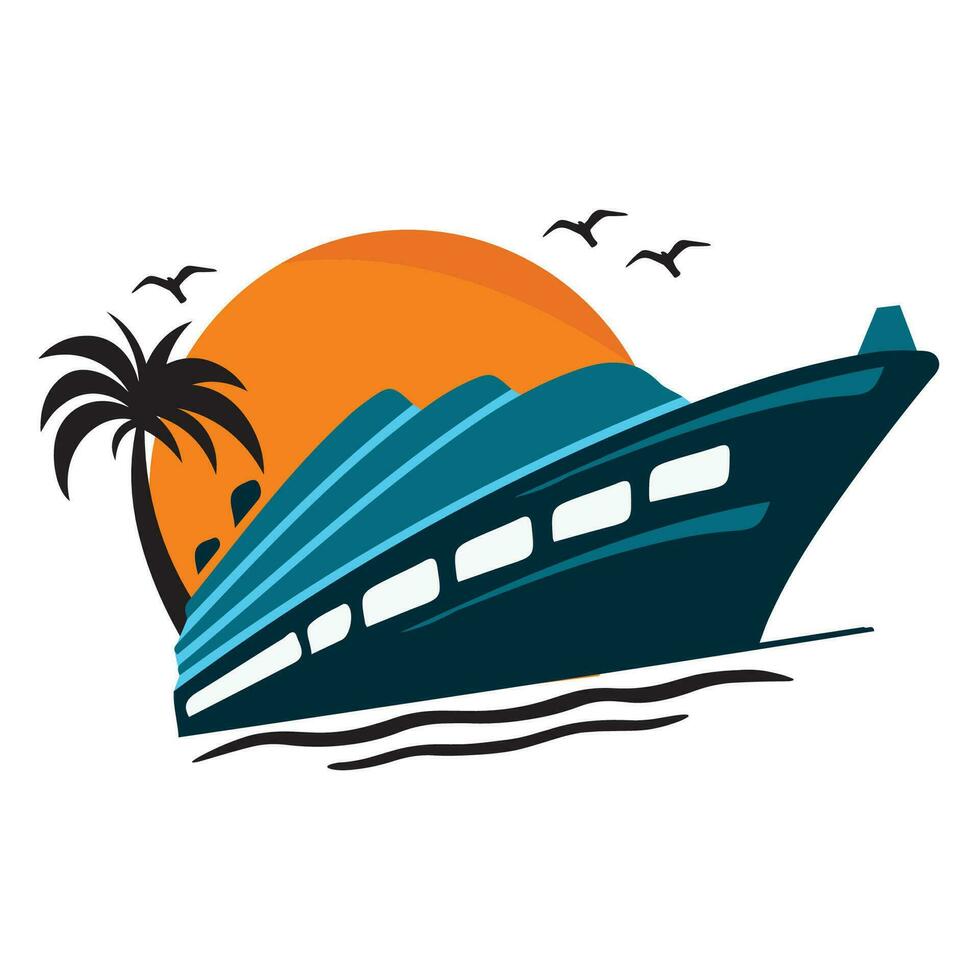 crucero vector gráfico diseño ilustrador