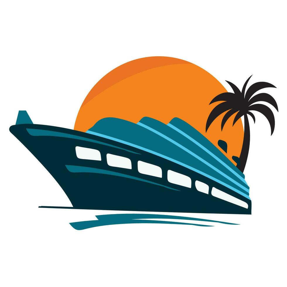 Cruise  vector graphic design illustrator