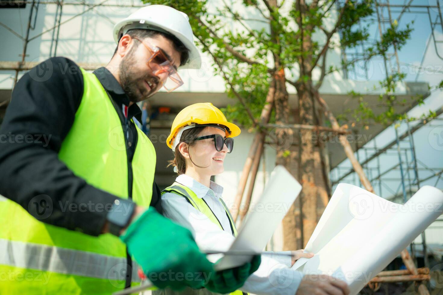 Portrait of architect and engineer with experience in multistory