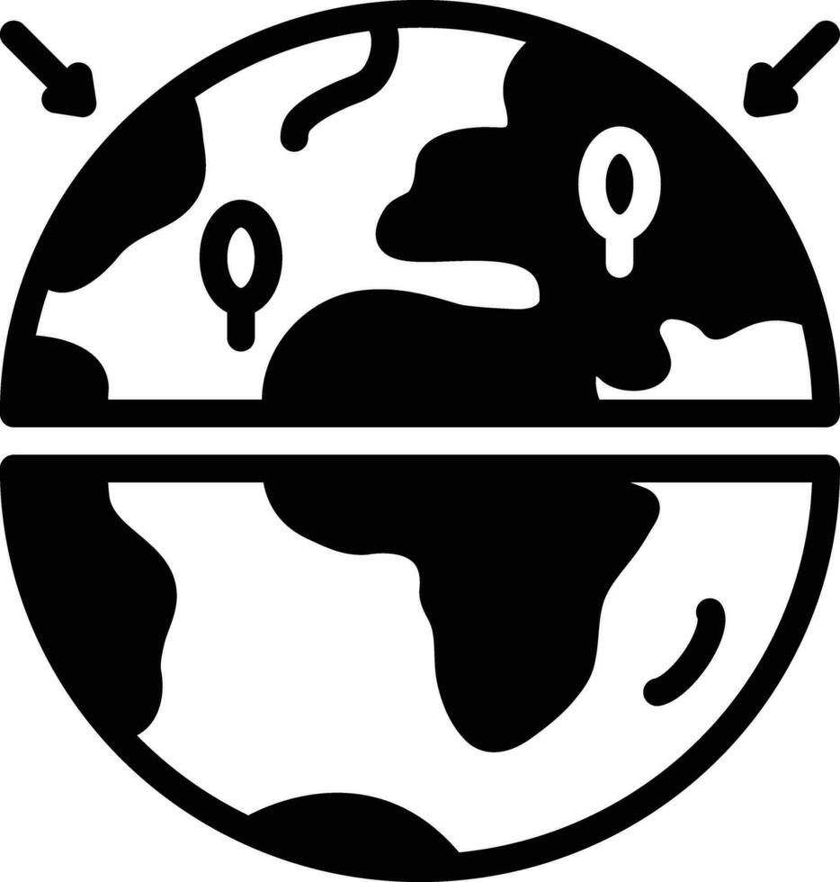 Solid icon for section vector