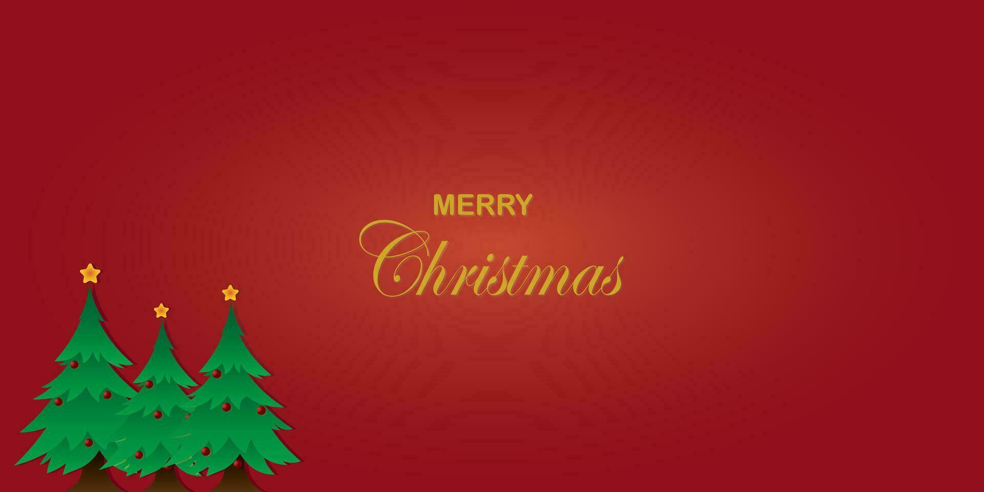 Navidad árbol antecedentes vector ilustración diseño con estrellas y rojo pelota decoraciones adecuado para Navidad tema.