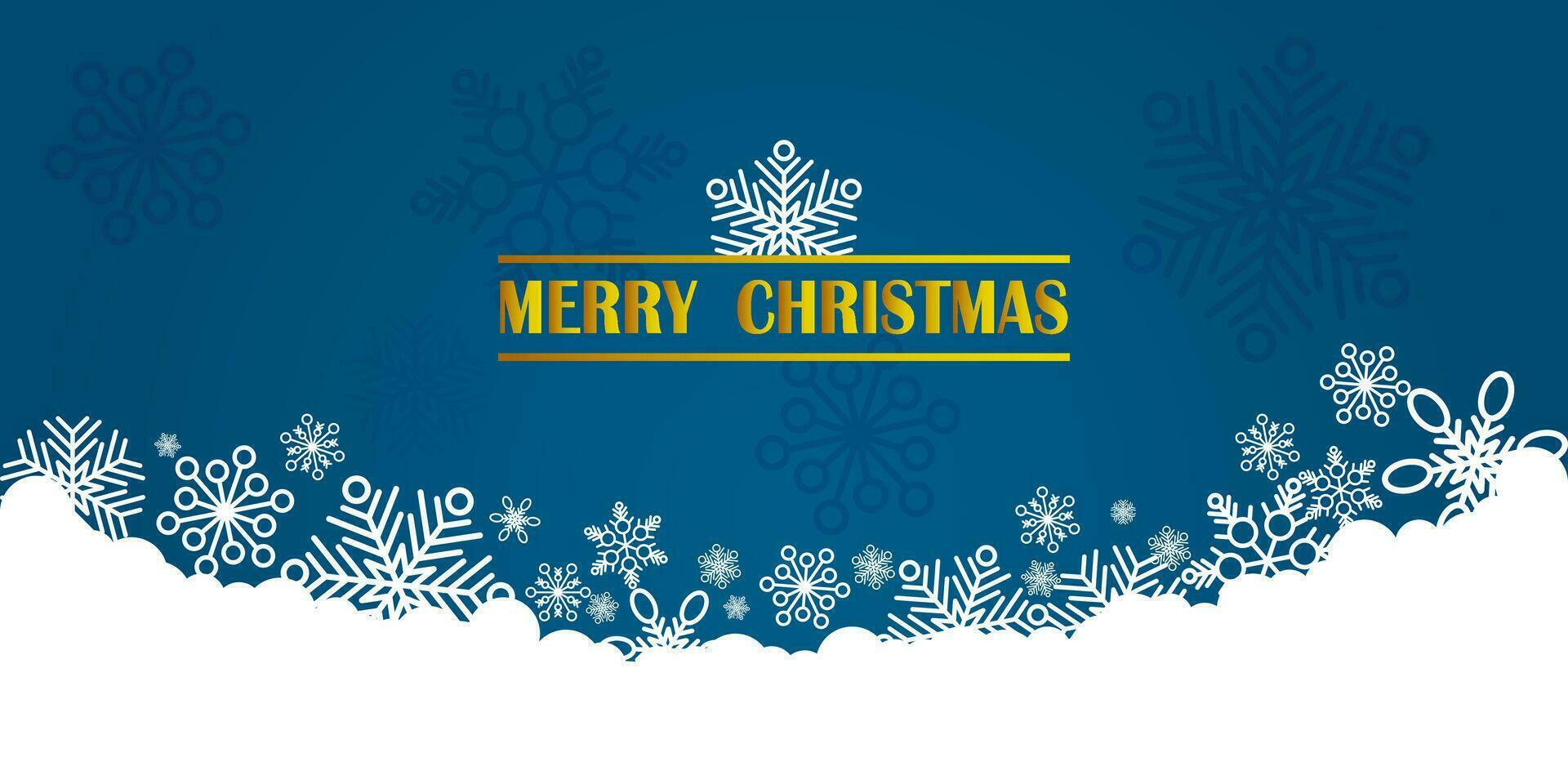 Winter and christmas background vector design with snowflakes with copyspace