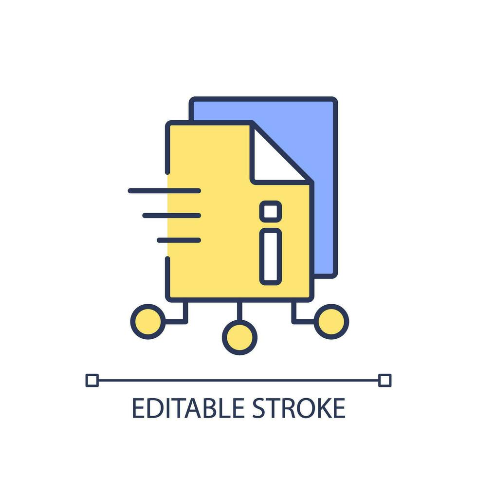 2D editable AI ops engage icon representing AI ops, isolated vector, multicolor thin line illustration. vector