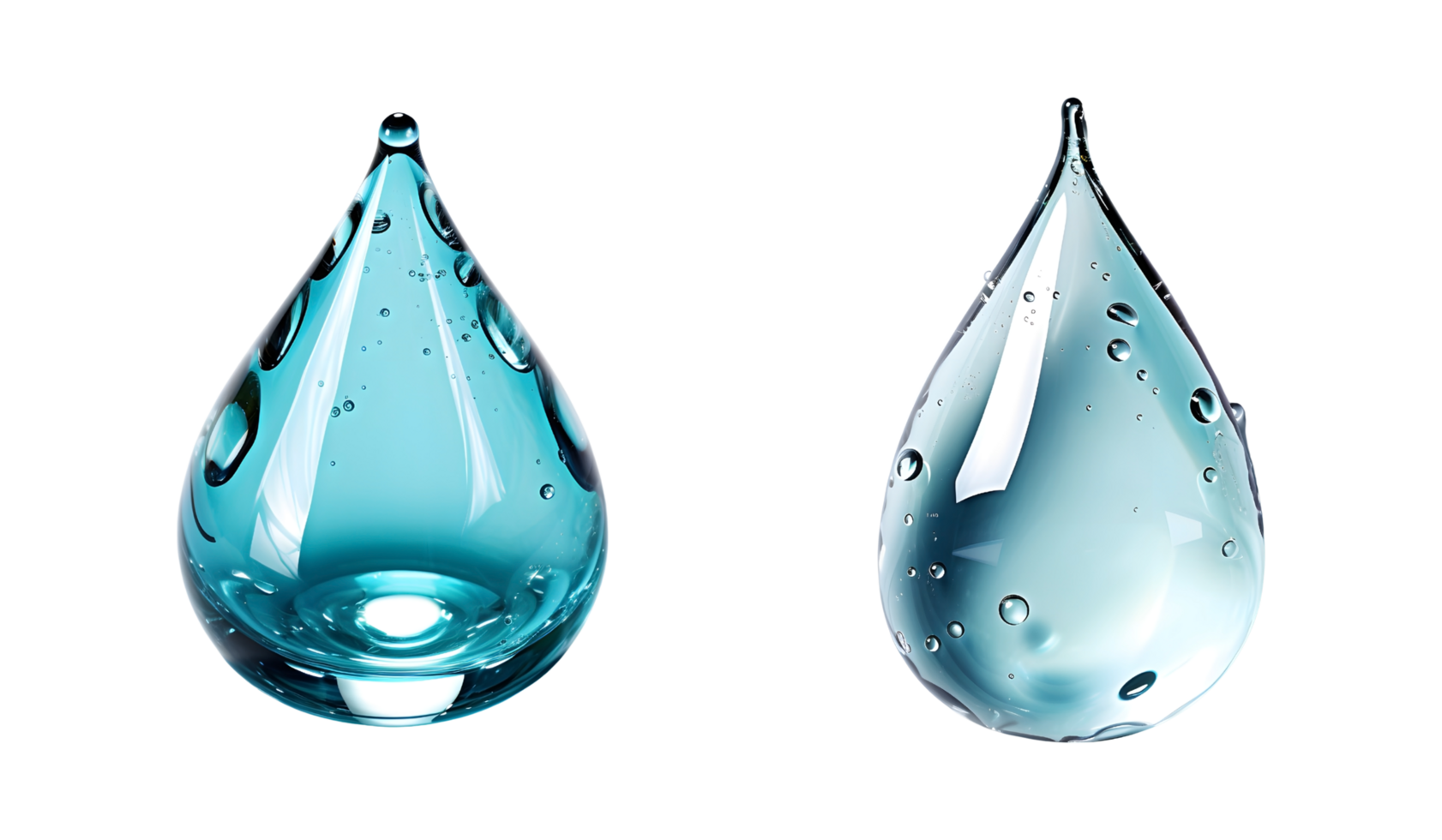 AI generated Close Up Photography of Clean Water Droplets png