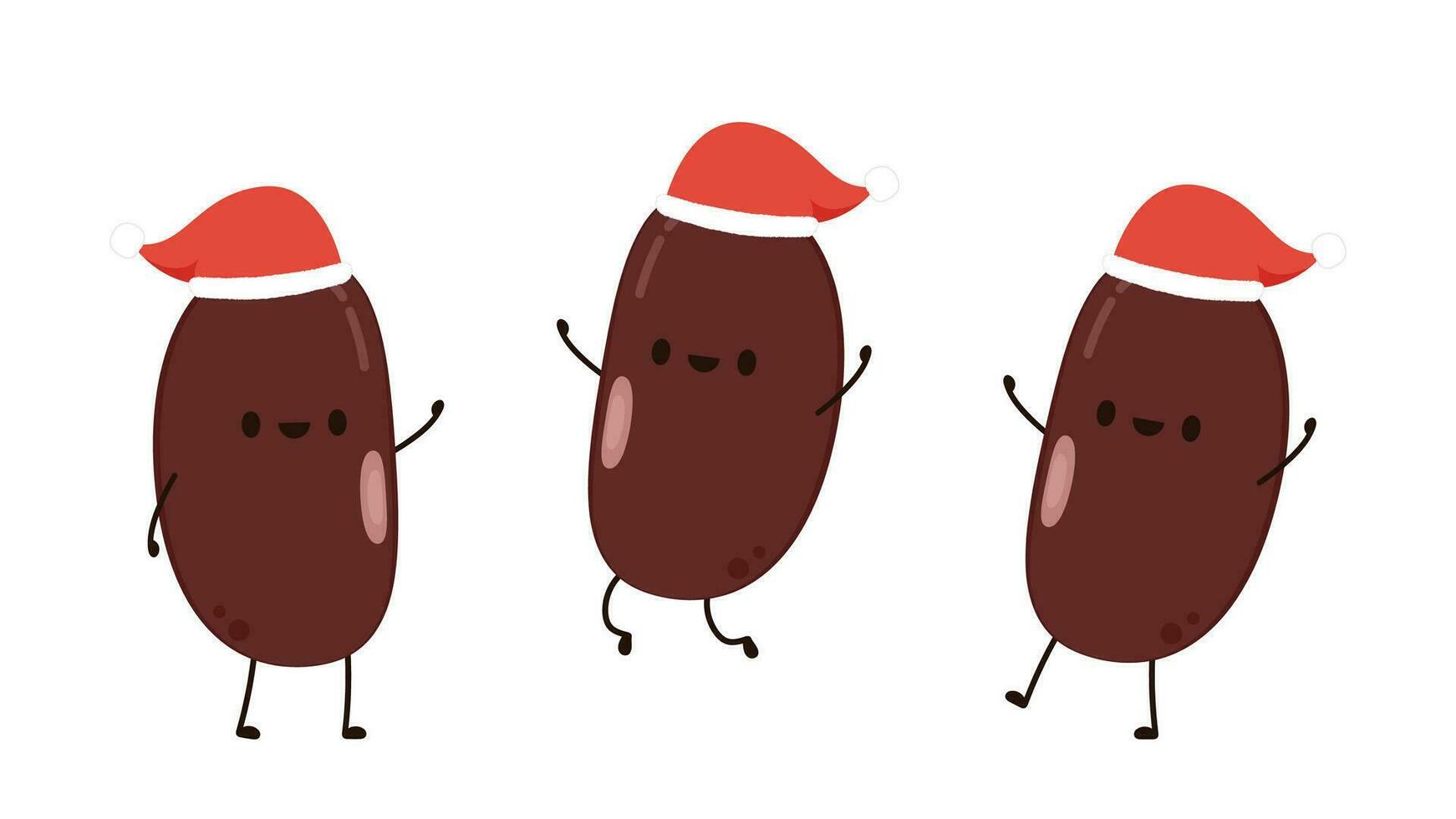 Kidney bean character. Kidney bean on white background. vector