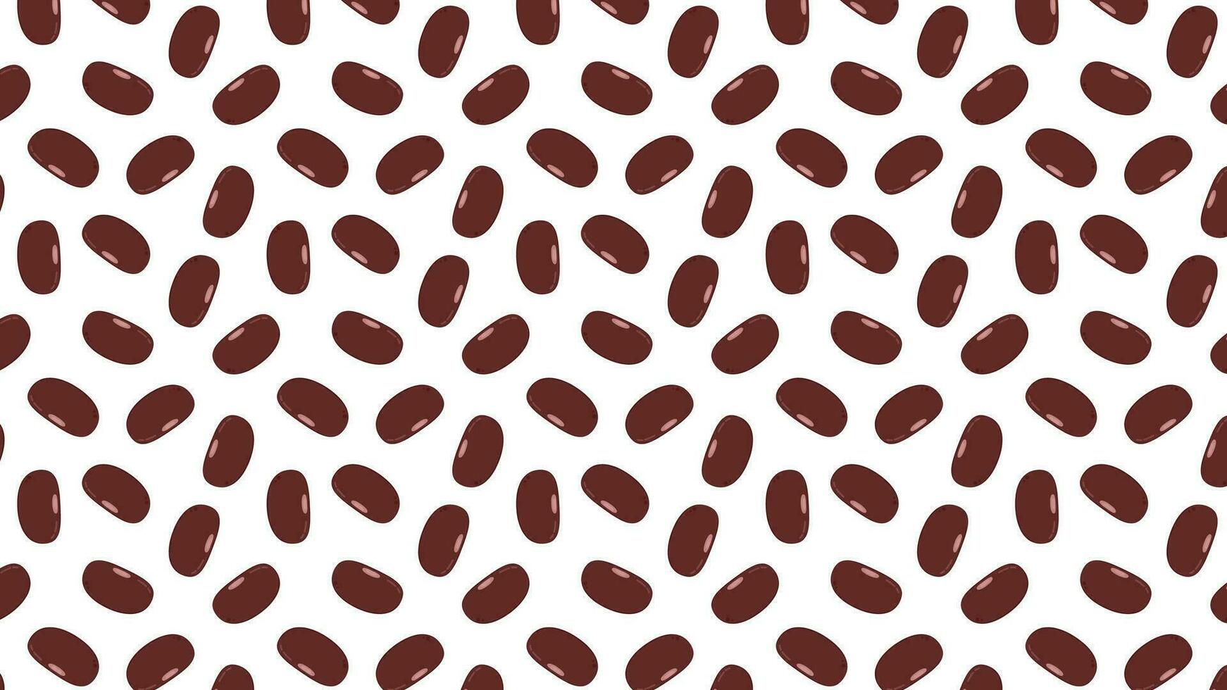 Kidney beans pattern wallpaper. Kidney beans doodle symbol. vector