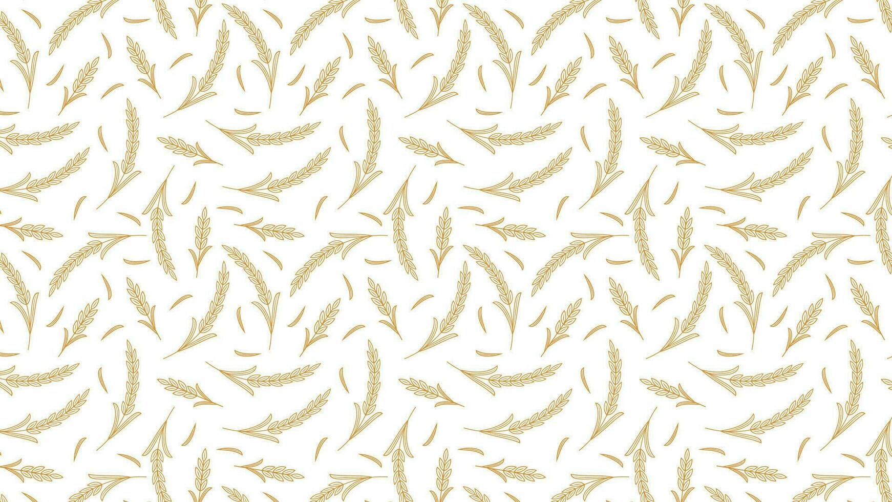 Wheat pattern wallpaper. oat symbol. free space for text. rice sign. Rice pattern wallpaper. vector