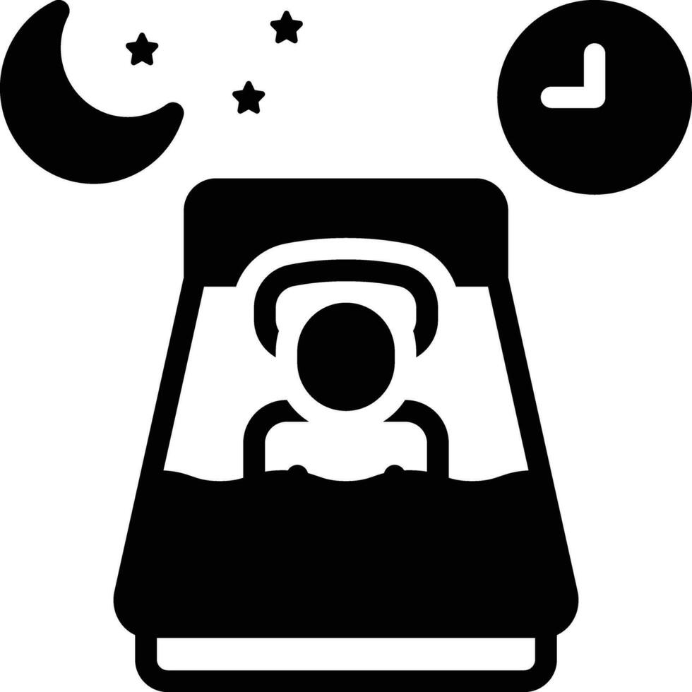 Solid icon for dream vector