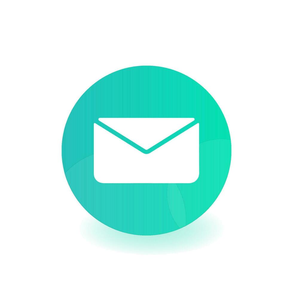 email Icon button gradient Design template vector, message, letter vector