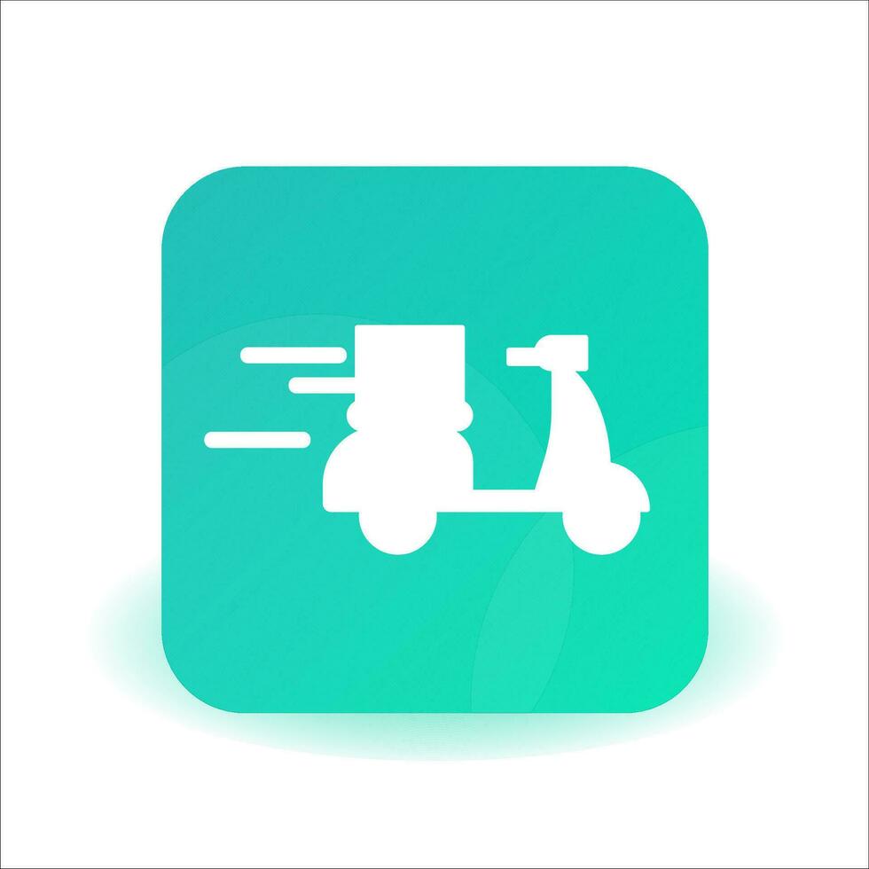 delivery icon button concept on white background from Productivity collection with Gradient vector icon