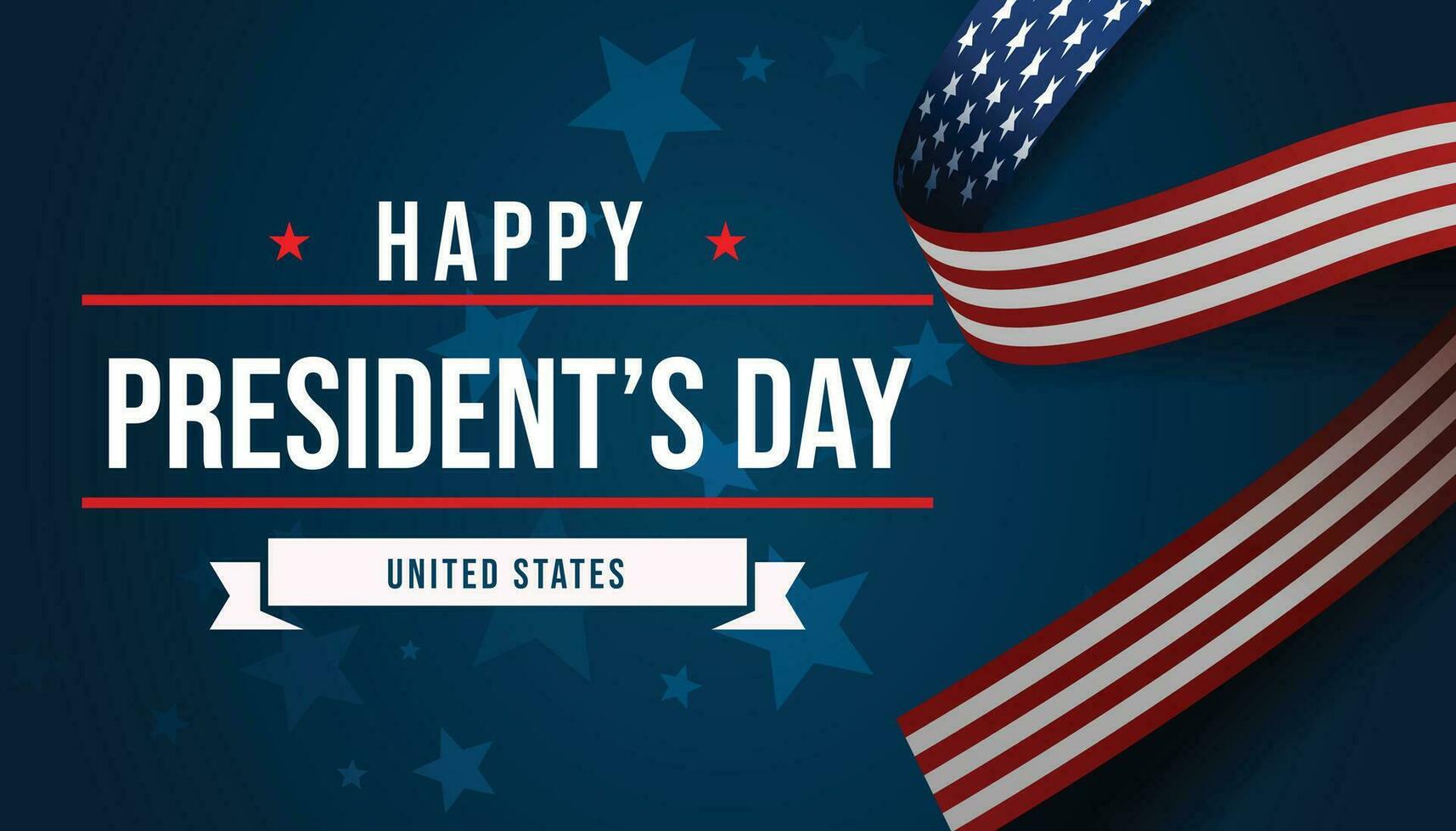 President's Day Background Design vector