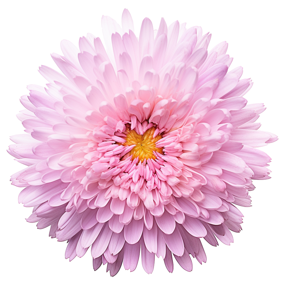 AI generated Aster flower isolated on transparent background png