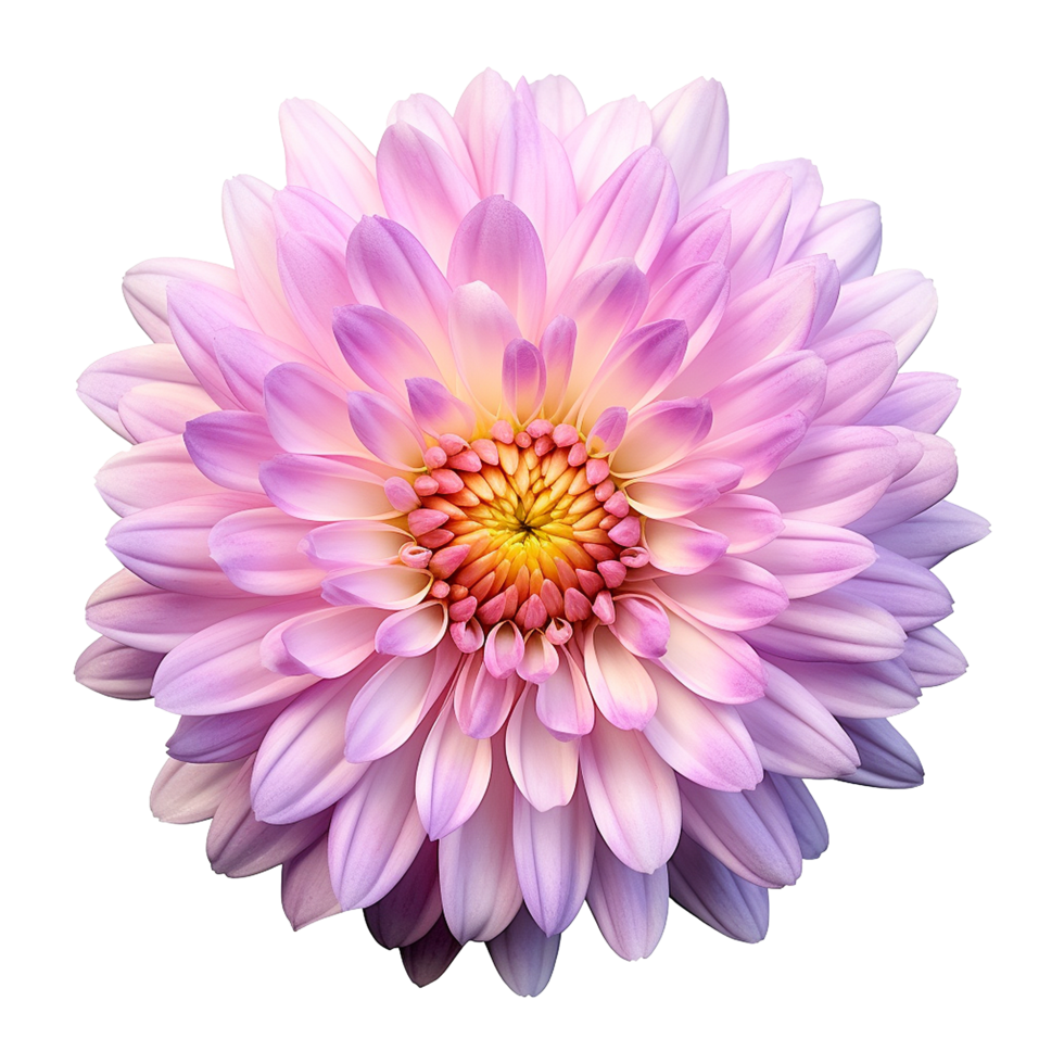 AI generated Aster flower isolated on transparent background png