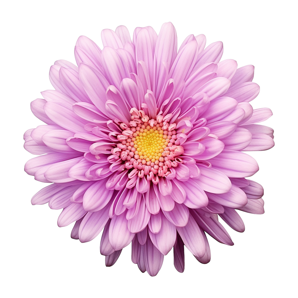 AI generated Aster flower isolated on transparent background png